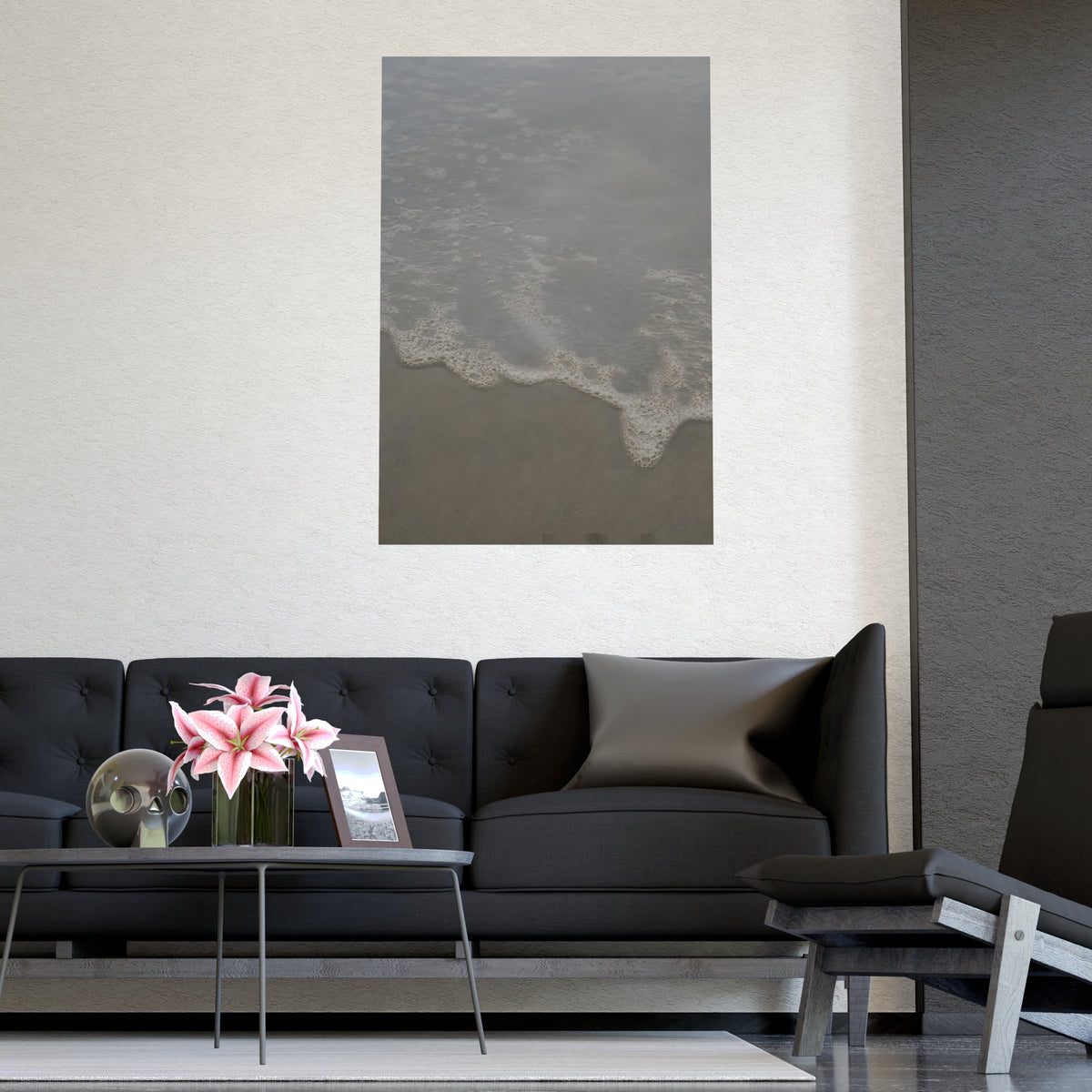 Foam, Close — foam, close, shown framed on a wall