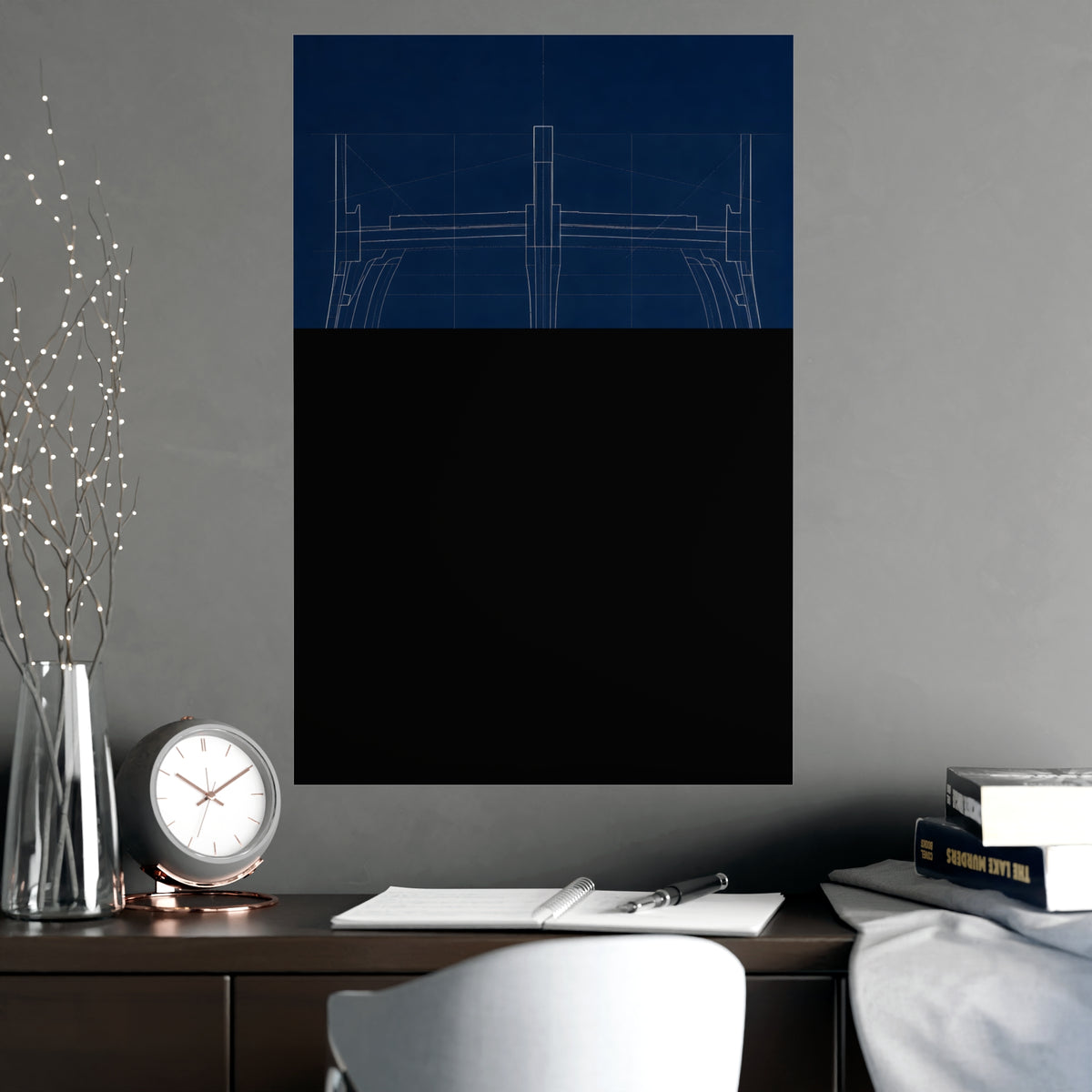 Ship's Hull — ship's hull, shown framed on a wall