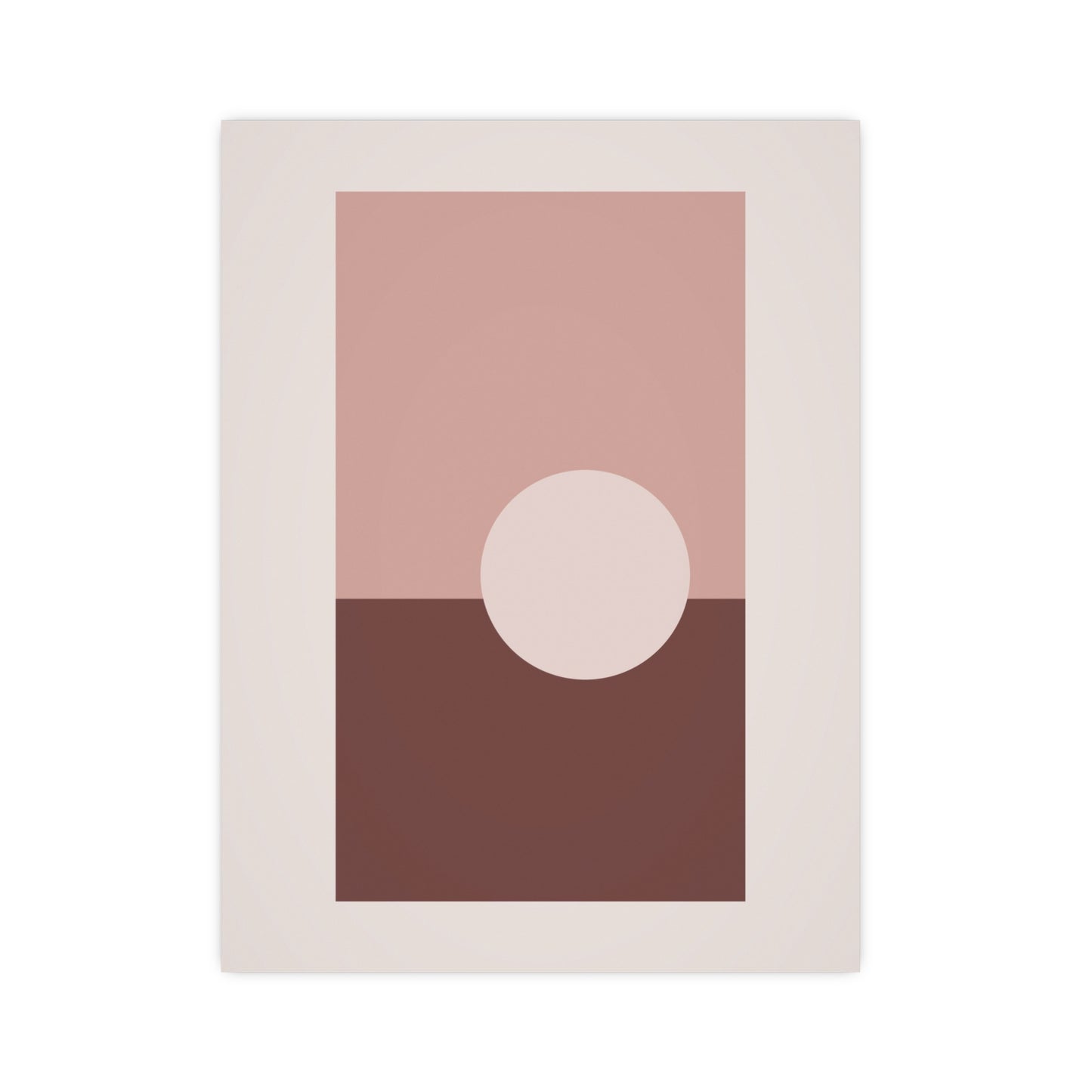 Dusty Rose Sun Landscape Wall Art | Living Room Print