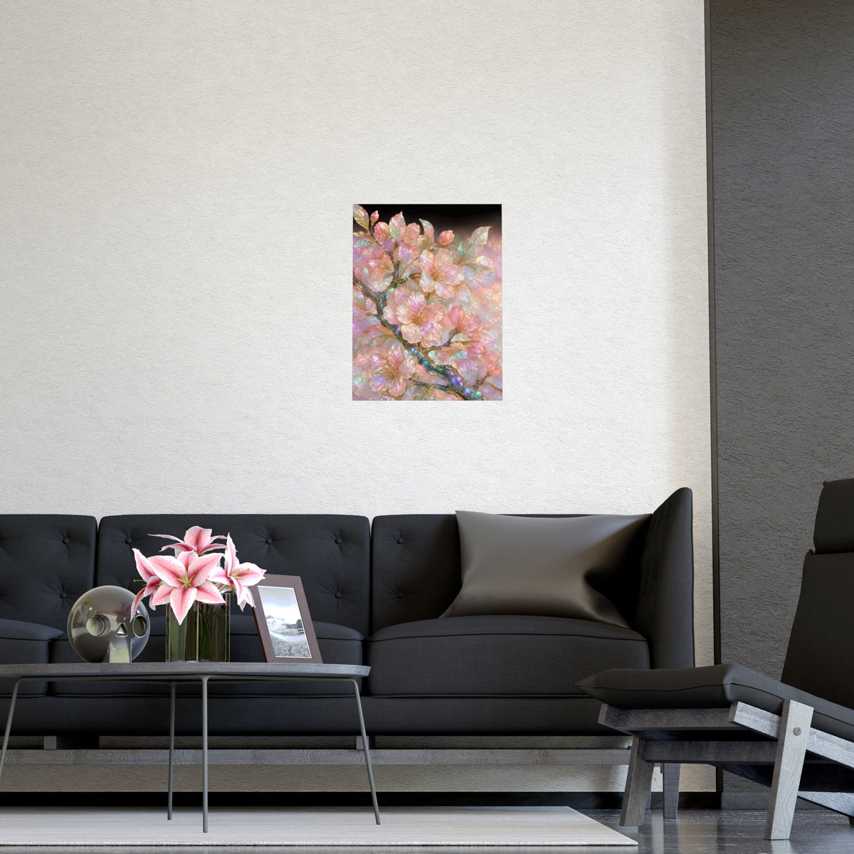 Blossom, Close — blossom, close, shown framed on a wall