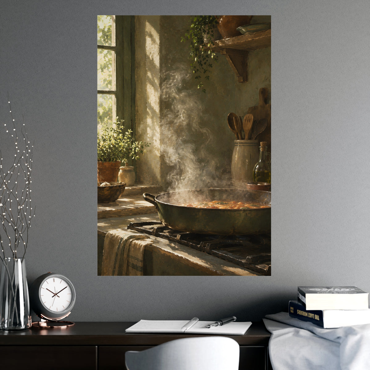 Steam in Daylight — steam in daylight, shown framed on a wall