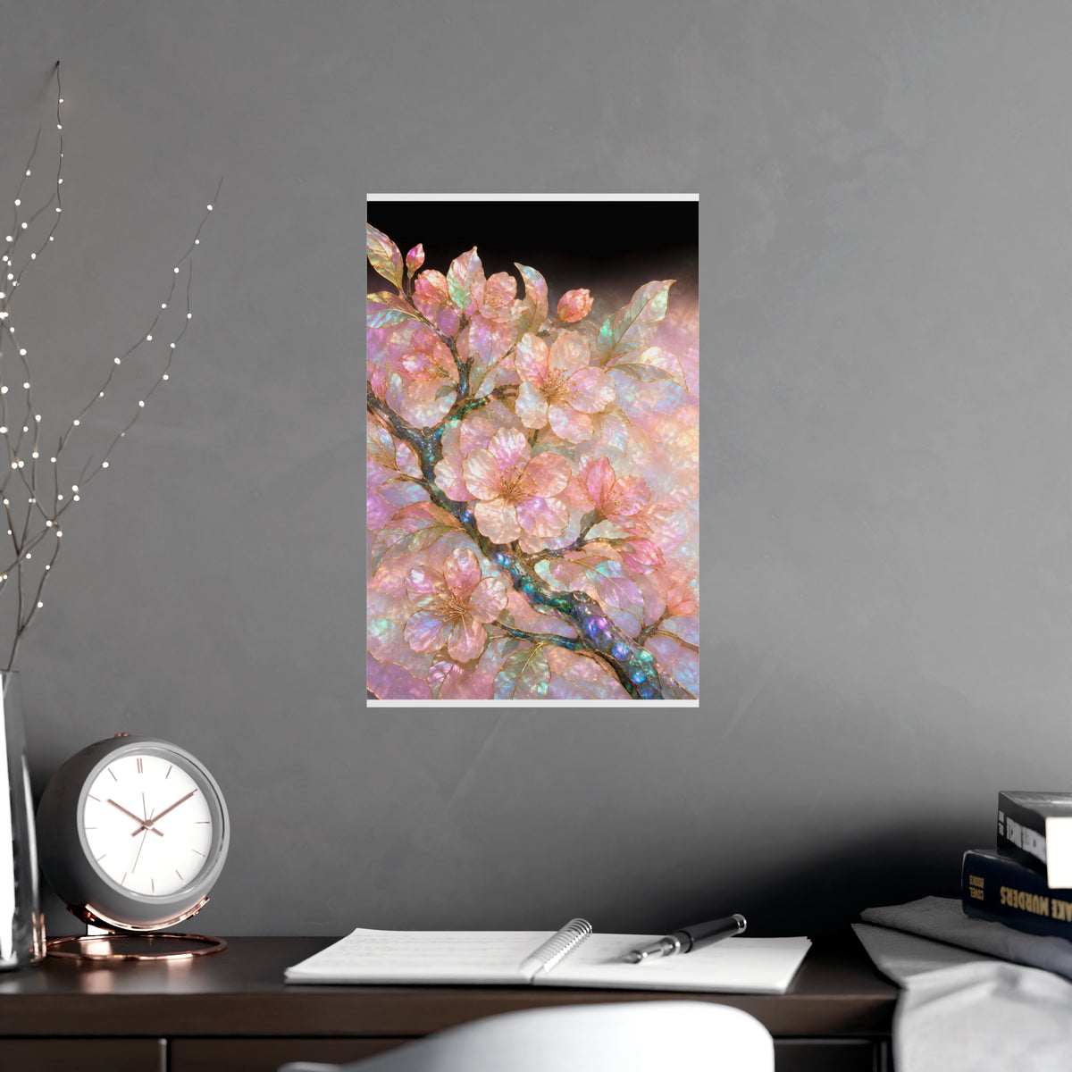 Blossom, Close — blossom, close, shown framed on a wall