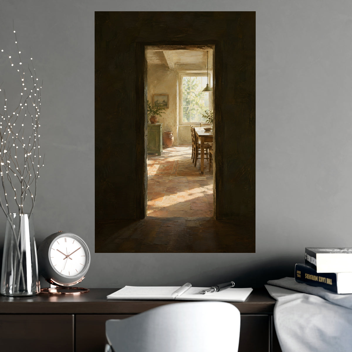 Into the Next Room — into the next room, shown framed on a wall