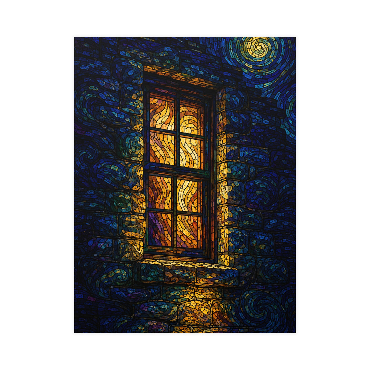 One Lit Window — one lit window, 18x24 in print