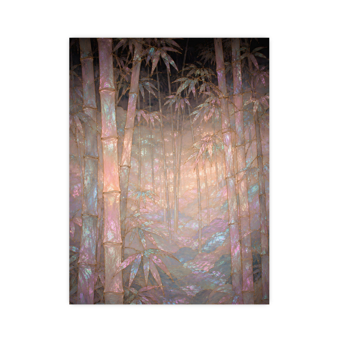 Bamboo in Mist — bamboo in mist, 12x16 in print