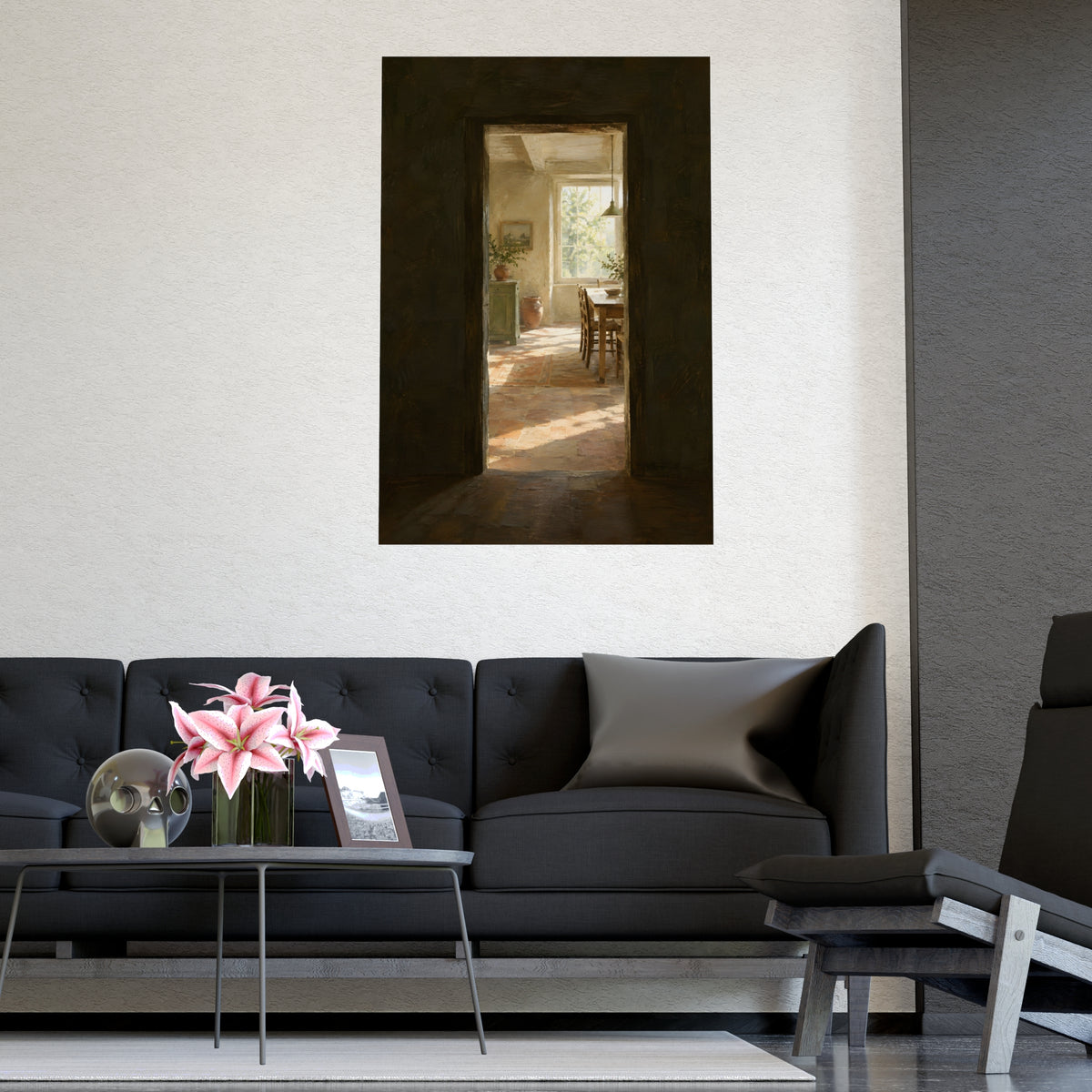 Into the Next Room — into the next room, shown framed on a wall