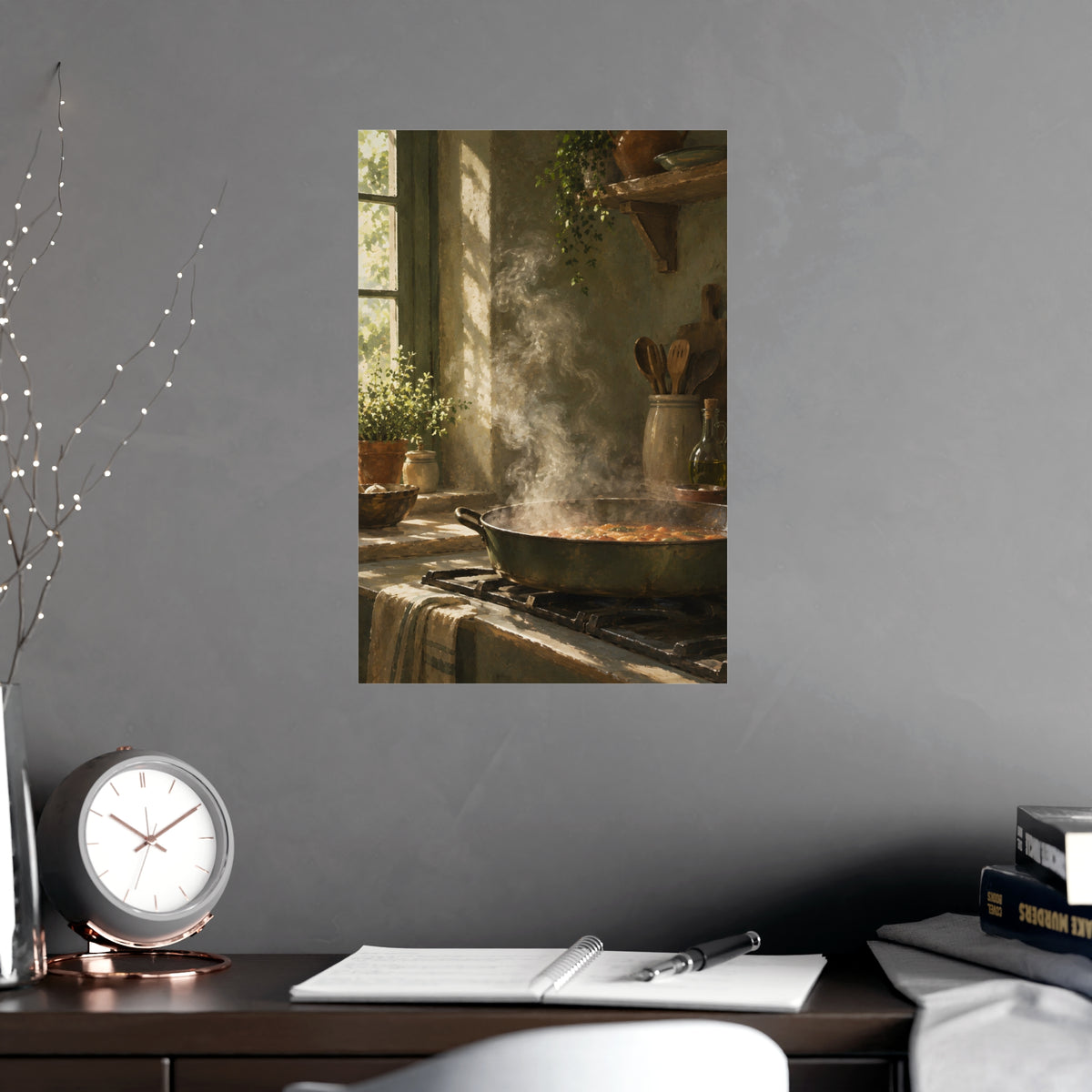 Steam in Daylight — steam in daylight, shown framed on a wall