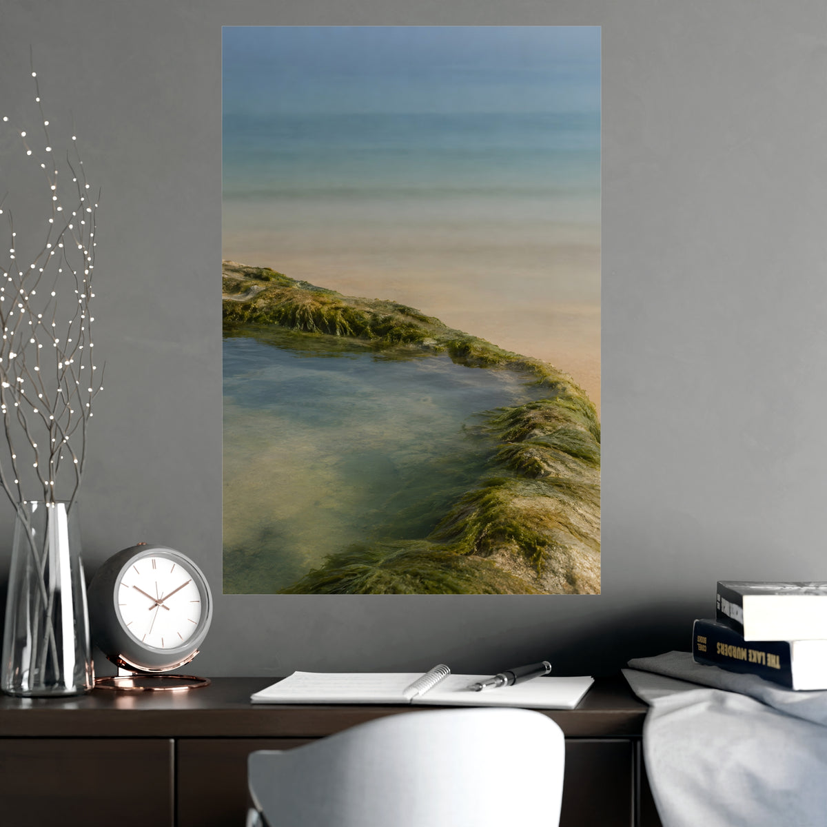 The Rock Pool's Rim — the rock pool's rim, shown framed on a wall