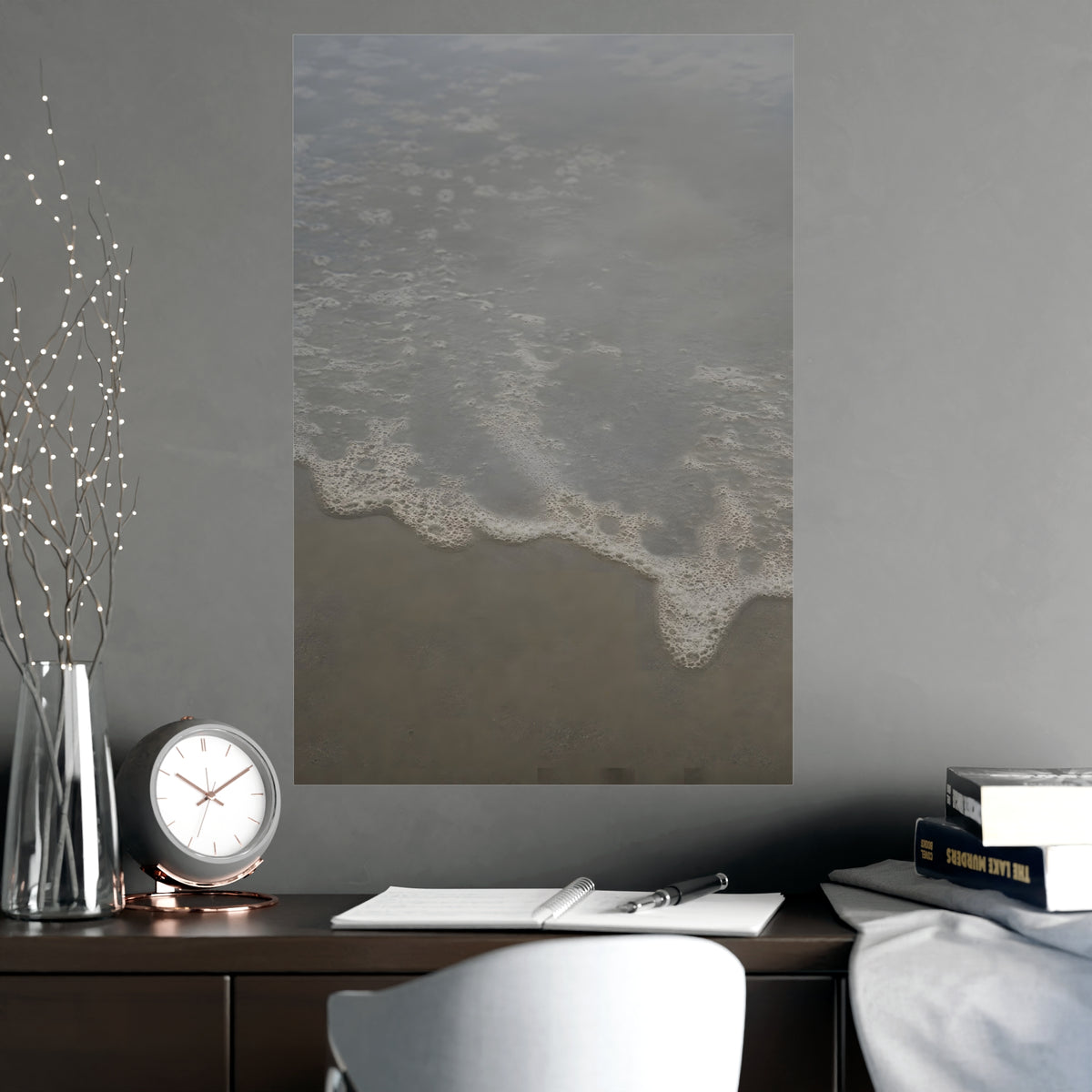 Foam, Close — foam, close, shown framed on a wall