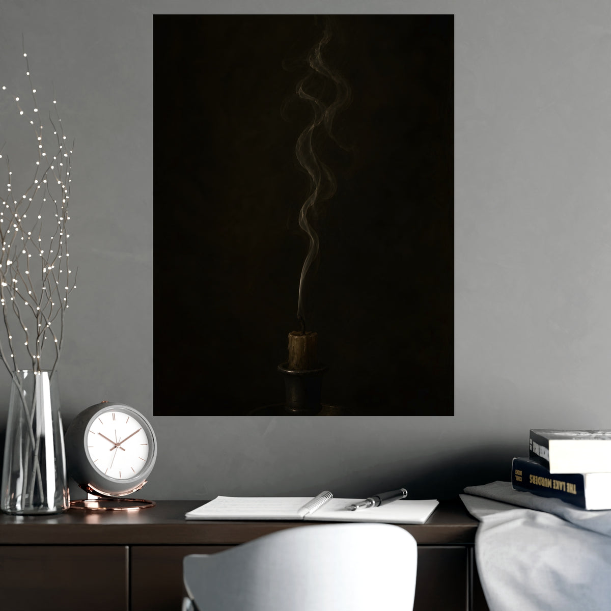 After the Candle — after the candle, shown framed on a wall