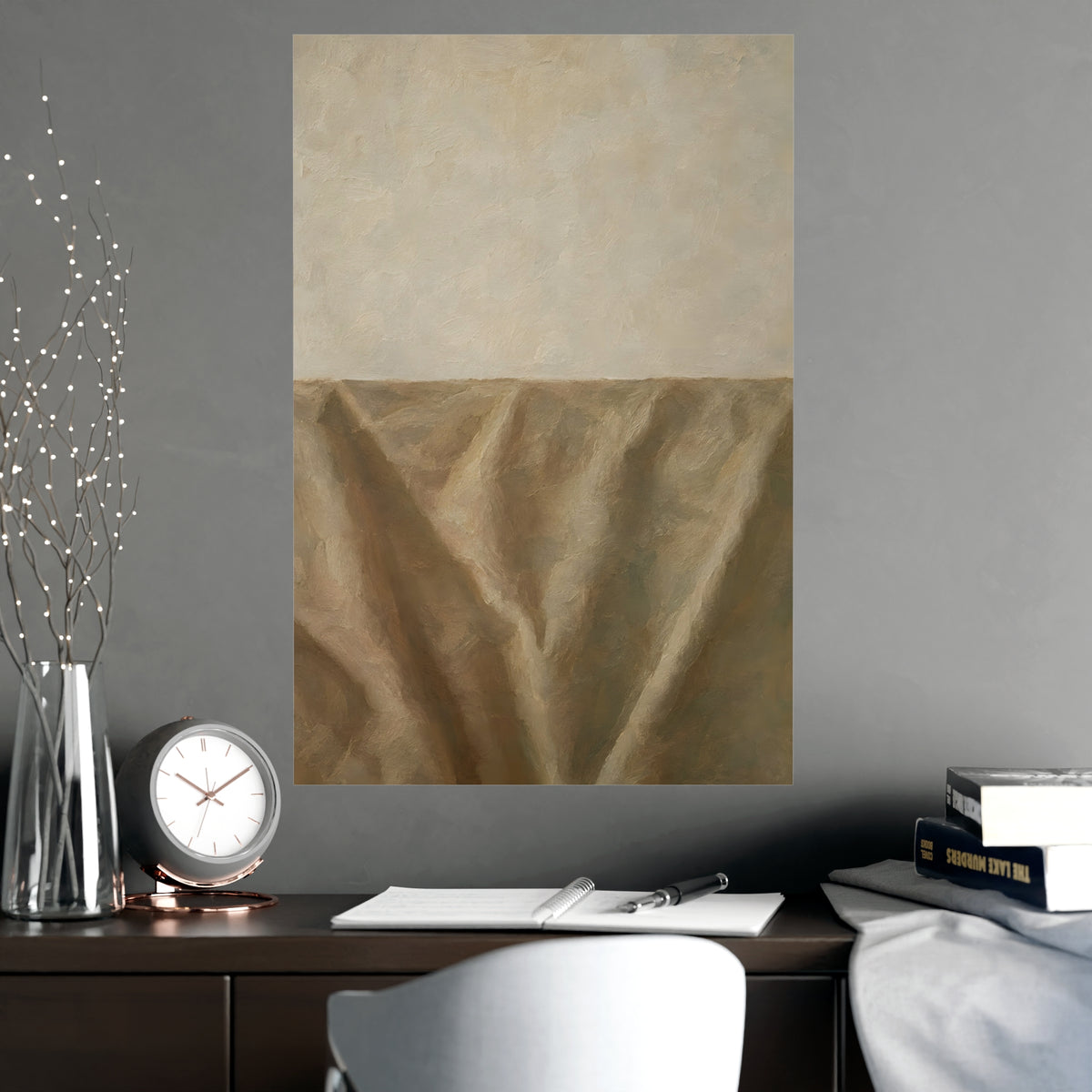 The Empty Half — the empty half, shown framed on a wall
