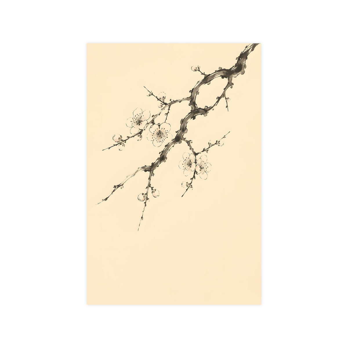 Plum Branch — plum branch, 12x18 in print