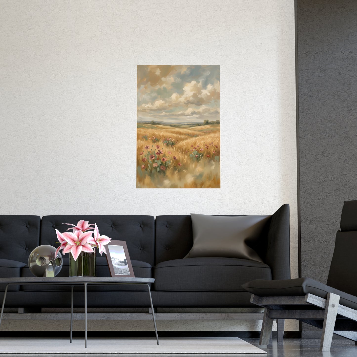 Coquelicots dans les blés | Affiche Murale Romantique | Peinture