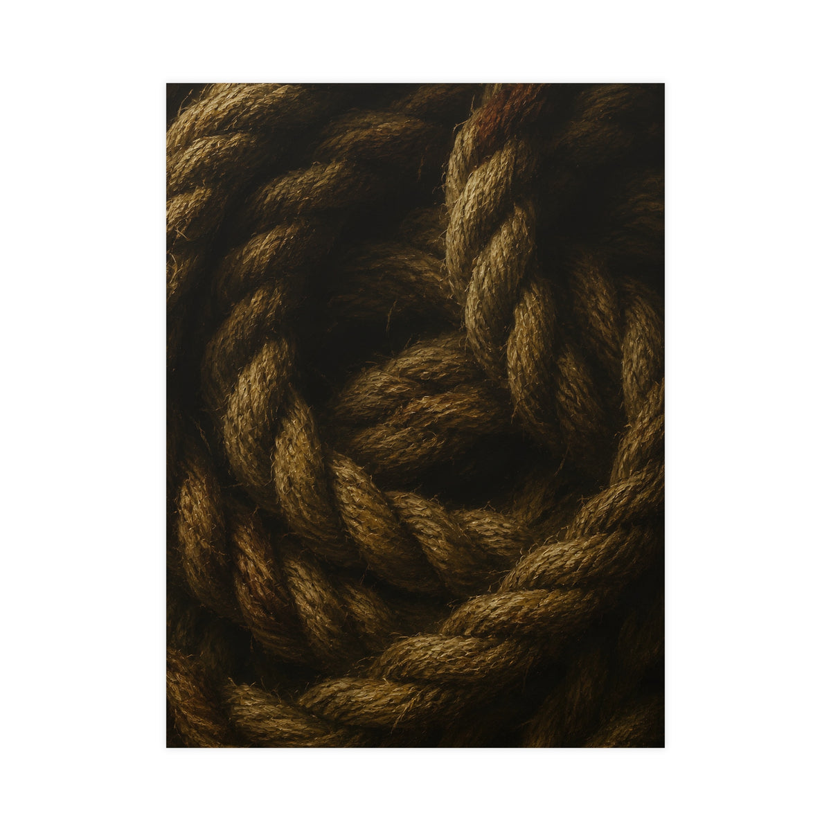 Coil of Rope — coil of rope, 18x24 in print
