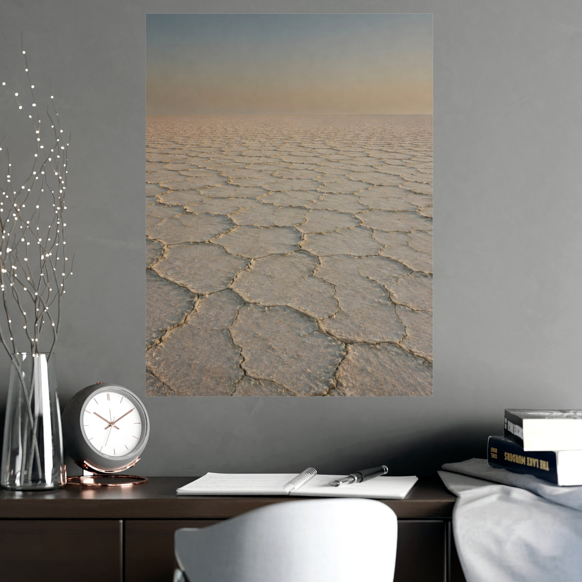 Salt Crust — salt crust, shown framed on a wall
