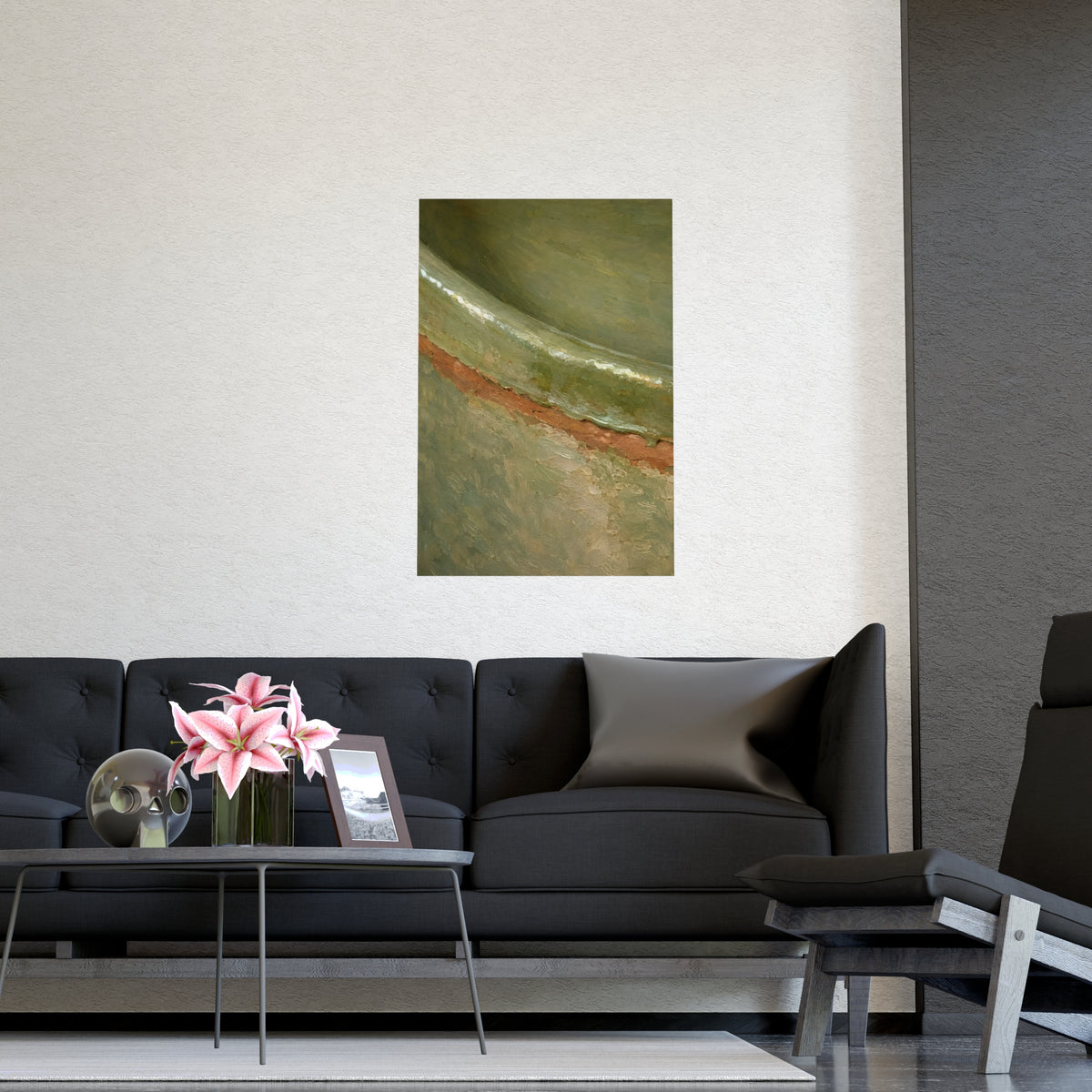 Close on the Glaze — close on the glaze, shown framed on a wall