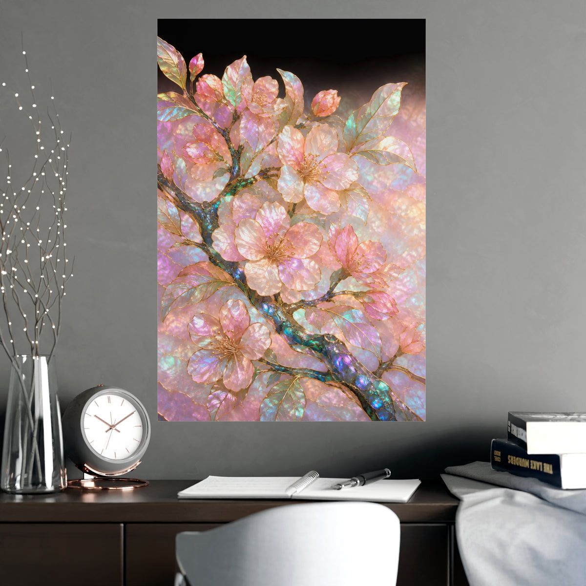 Blossom, Close — blossom, close, shown framed on a wall