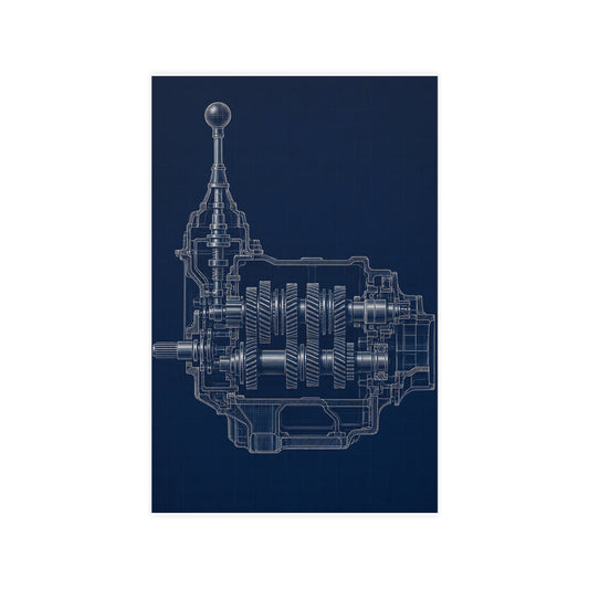 Gearbox, in Cutaway — gearbox, in cutaway, 11x17 in print