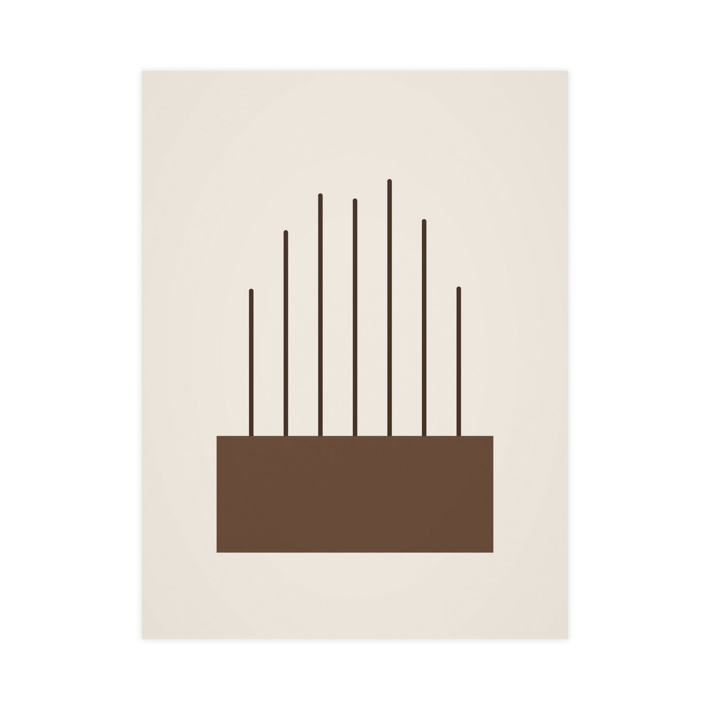 Sand Clay Lines Wall Art | Bedroom Print
