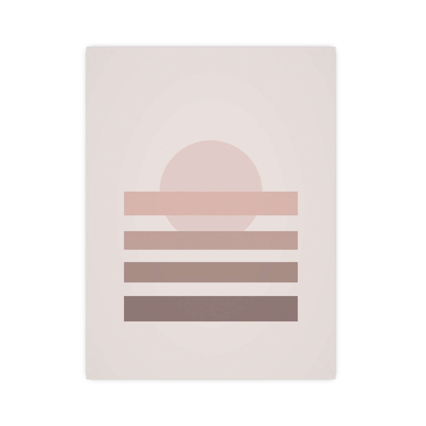 Dusty Rose Sunset Landscape Wall Art | Living Room Print