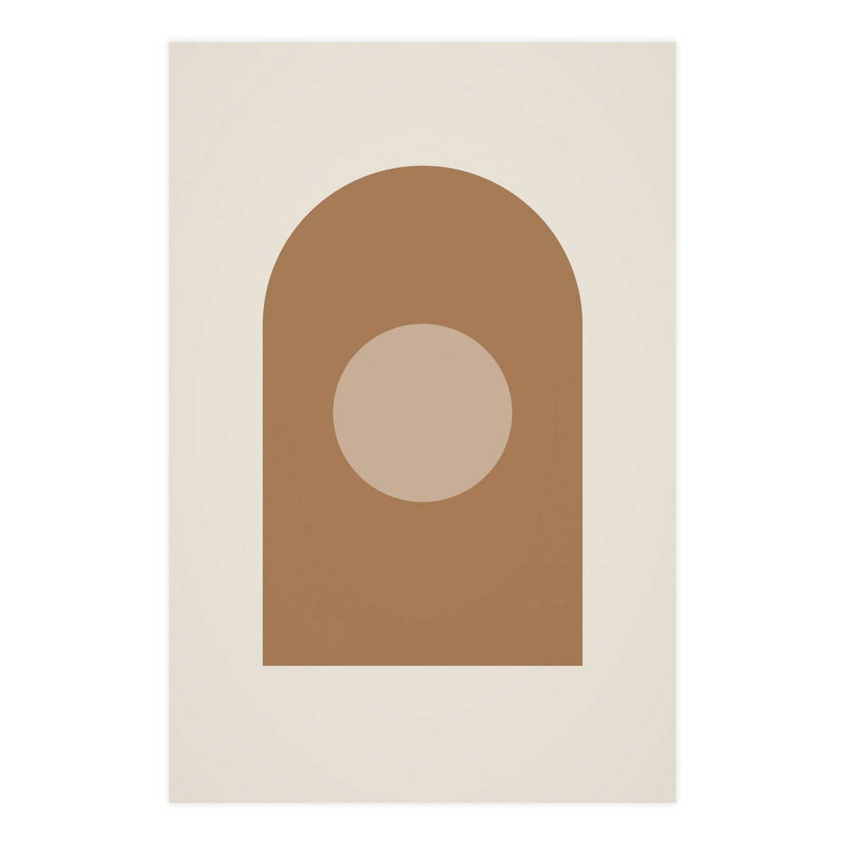 Warm Earth Arch Boho Wall Art — arch in a warm earth palette, 24x36 in print