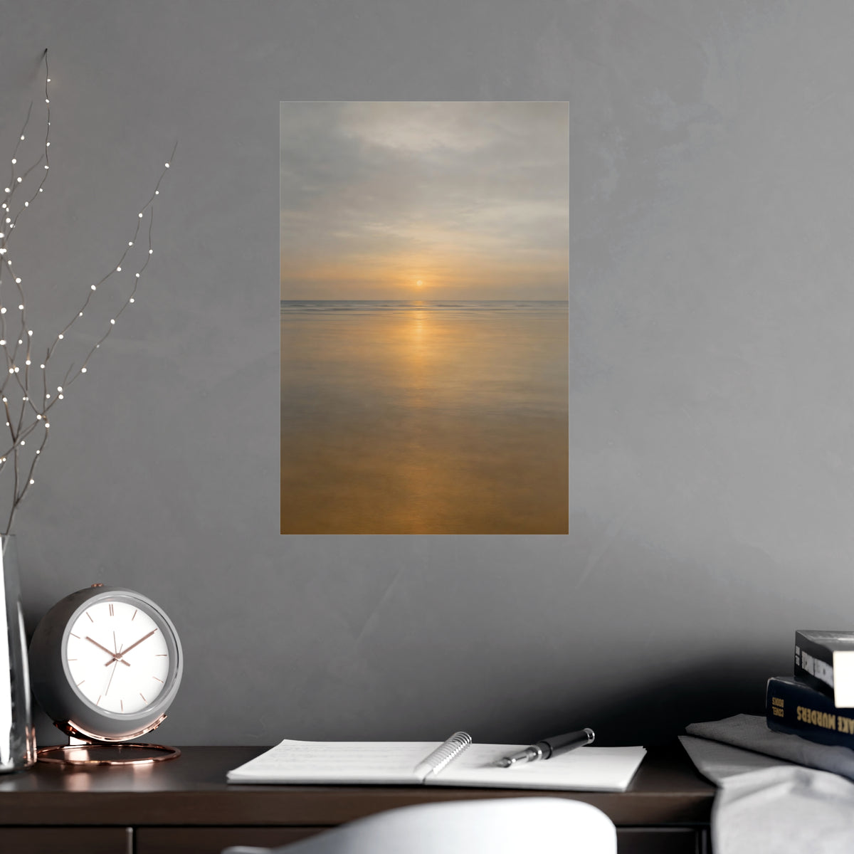 Wet Sand — wet sand, shown framed on a wall