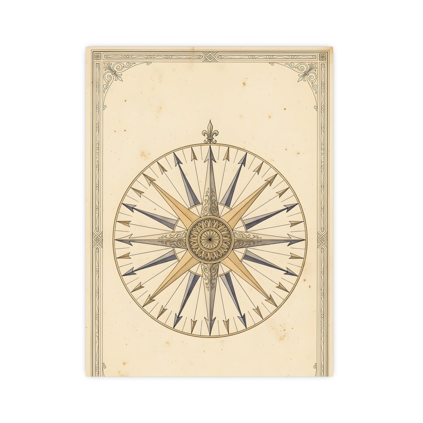 The Compass Card — the compass card, 16x24 in print