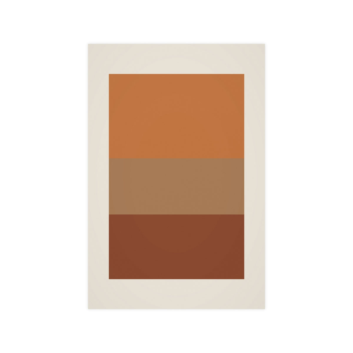 Warm Earth Blocks Boho Wall Art — blocks in a warm earth palette, 12x18 in print