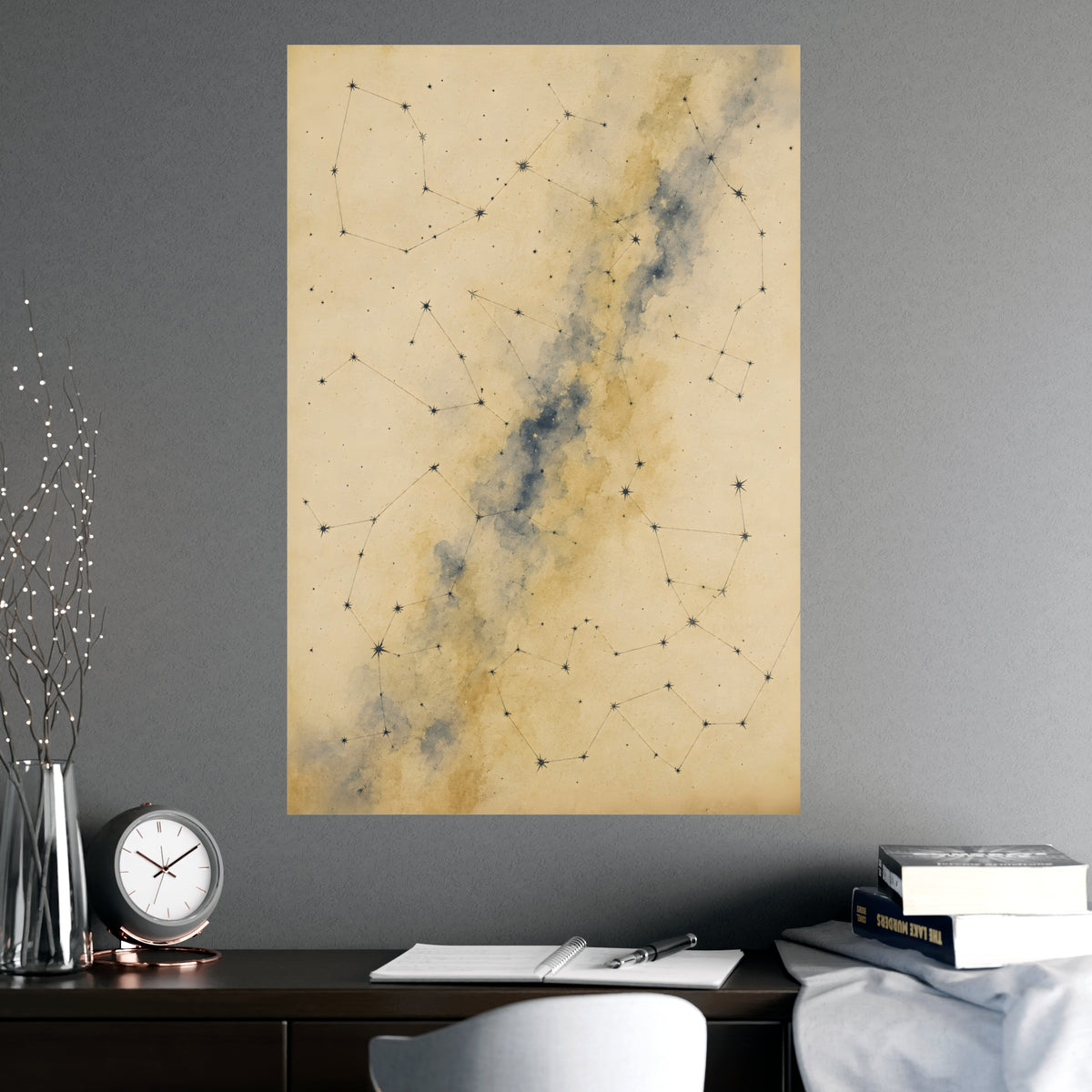 Constellation — constellation, shown framed on a wall