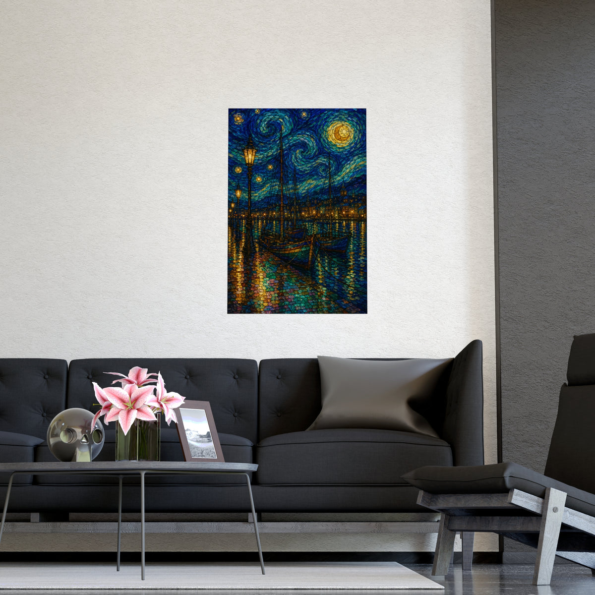 Harbour Lights — harbour lights, shown framed on a wall
