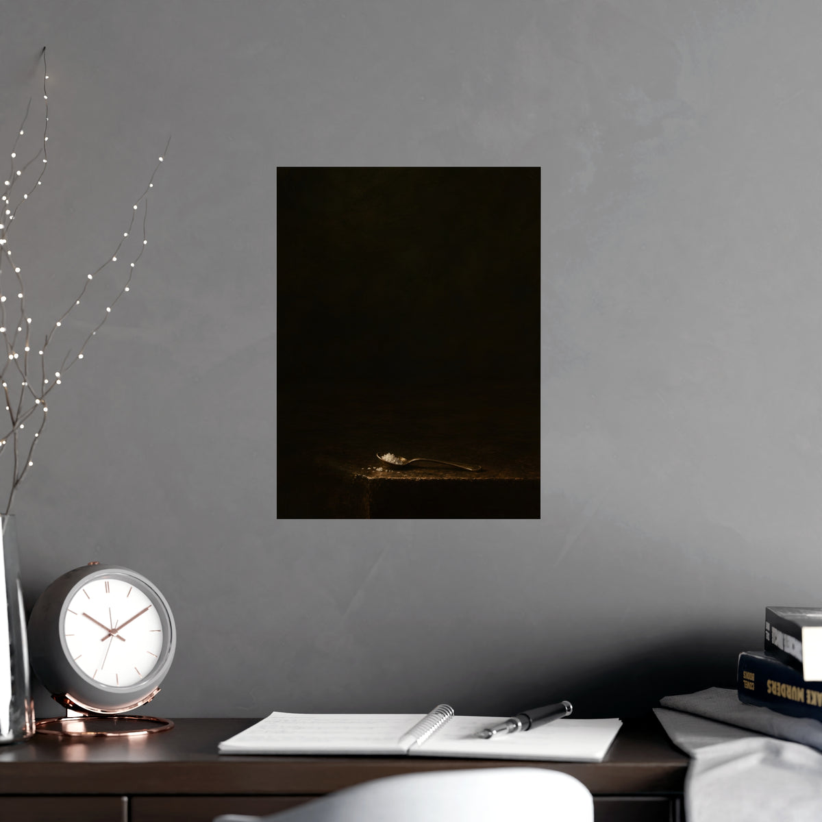 The Small Spoon — the small spoon, shown framed on a wall