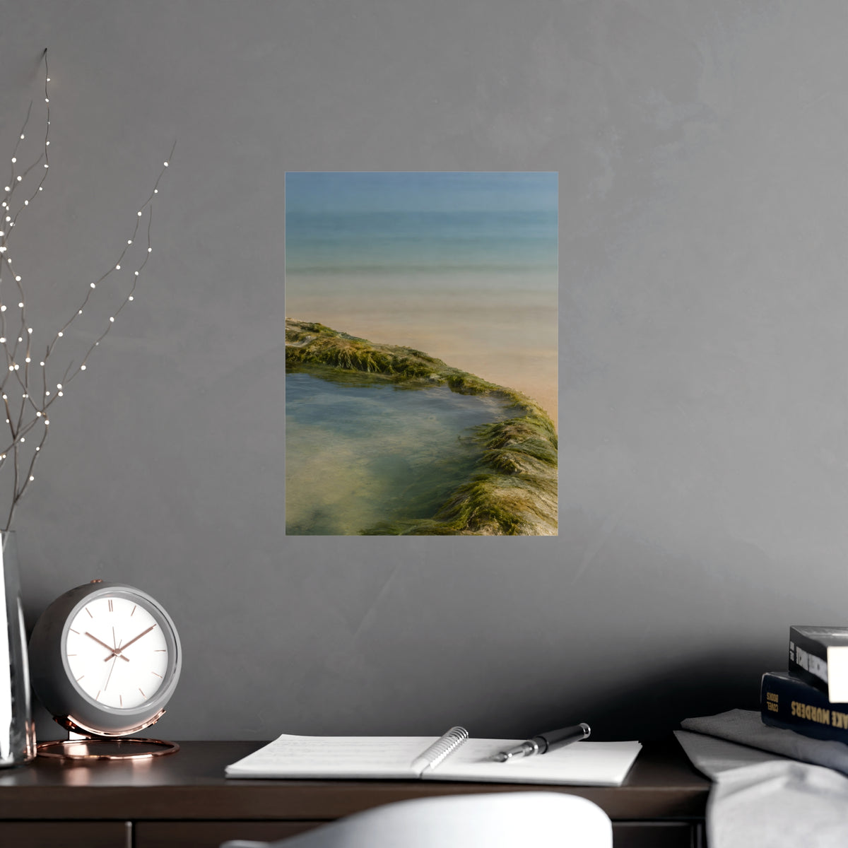 The Rock Pool's Rim — the rock pool's rim, shown framed on a wall