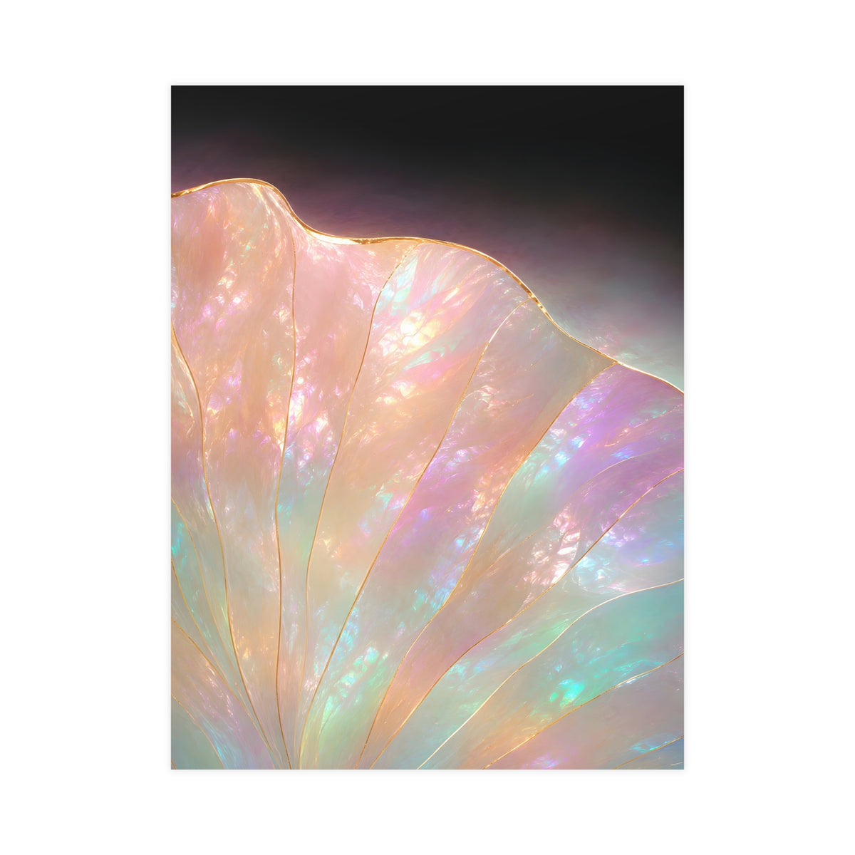One Lotus Leaf — one lotus leaf, 18x24 in print