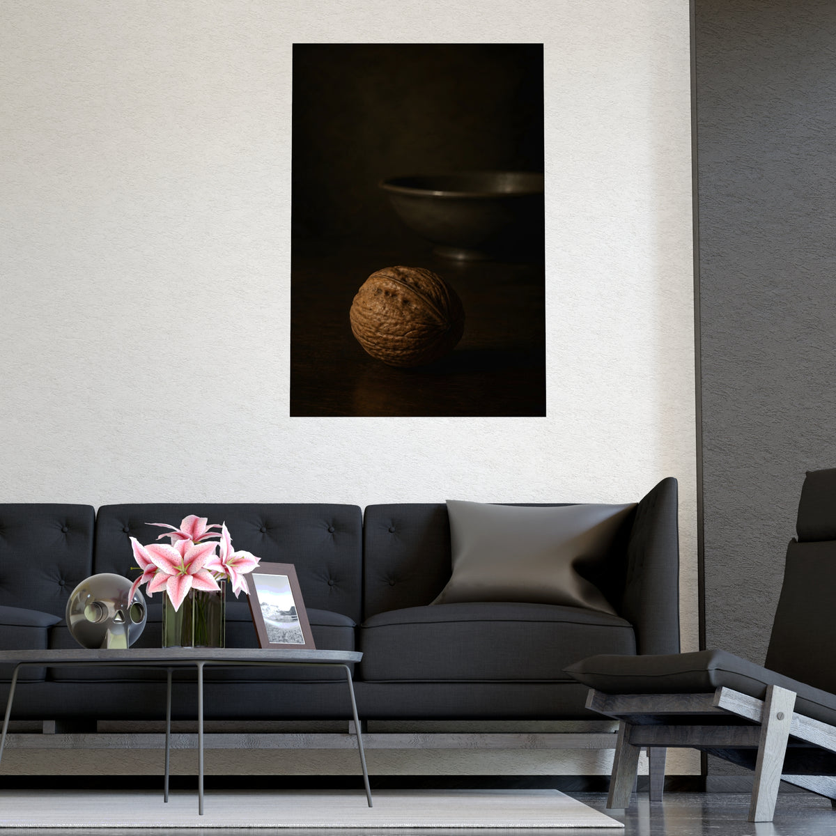 Near and Far — near and far, shown framed on a wall