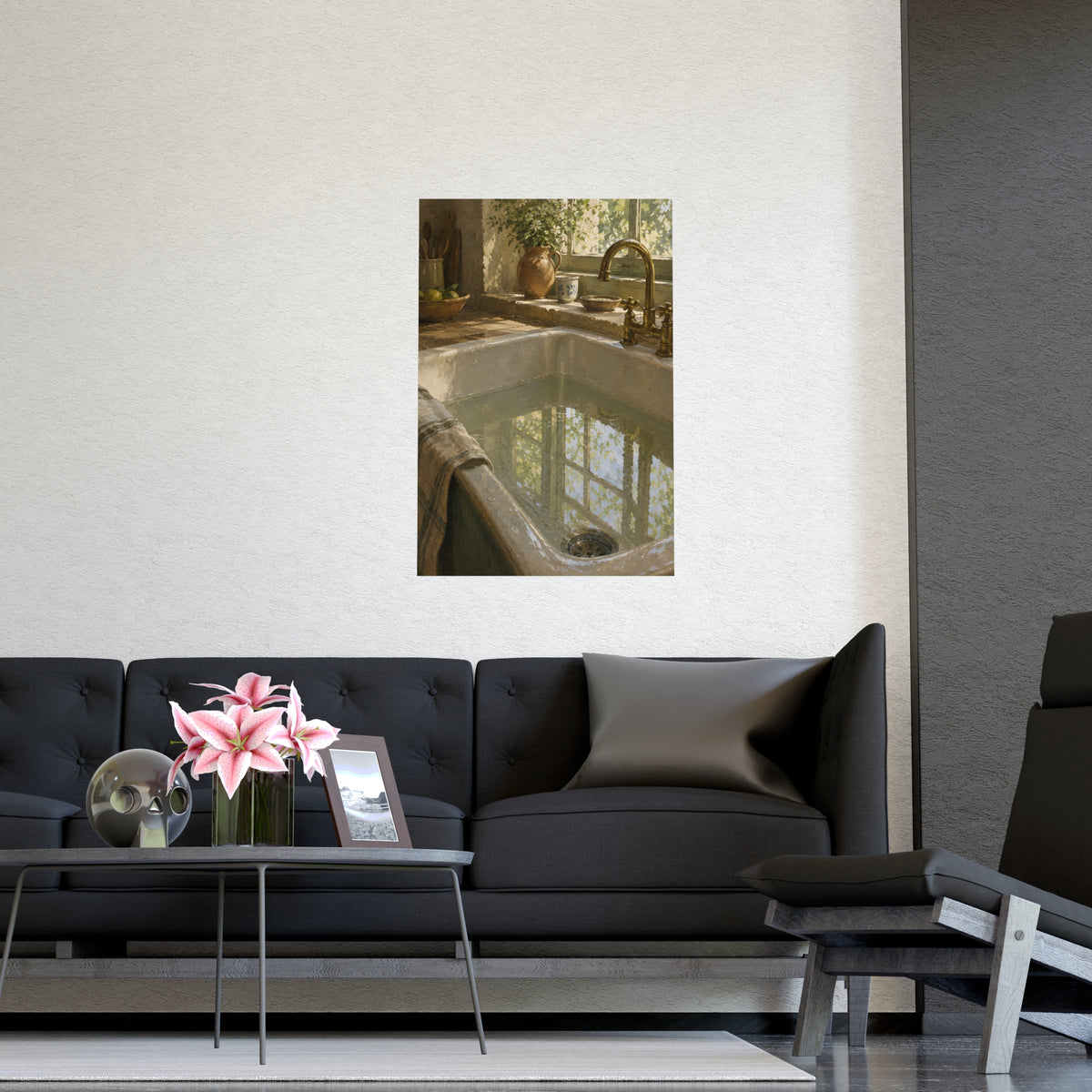 The Window in the Water — the window in the water, shown framed on a wall