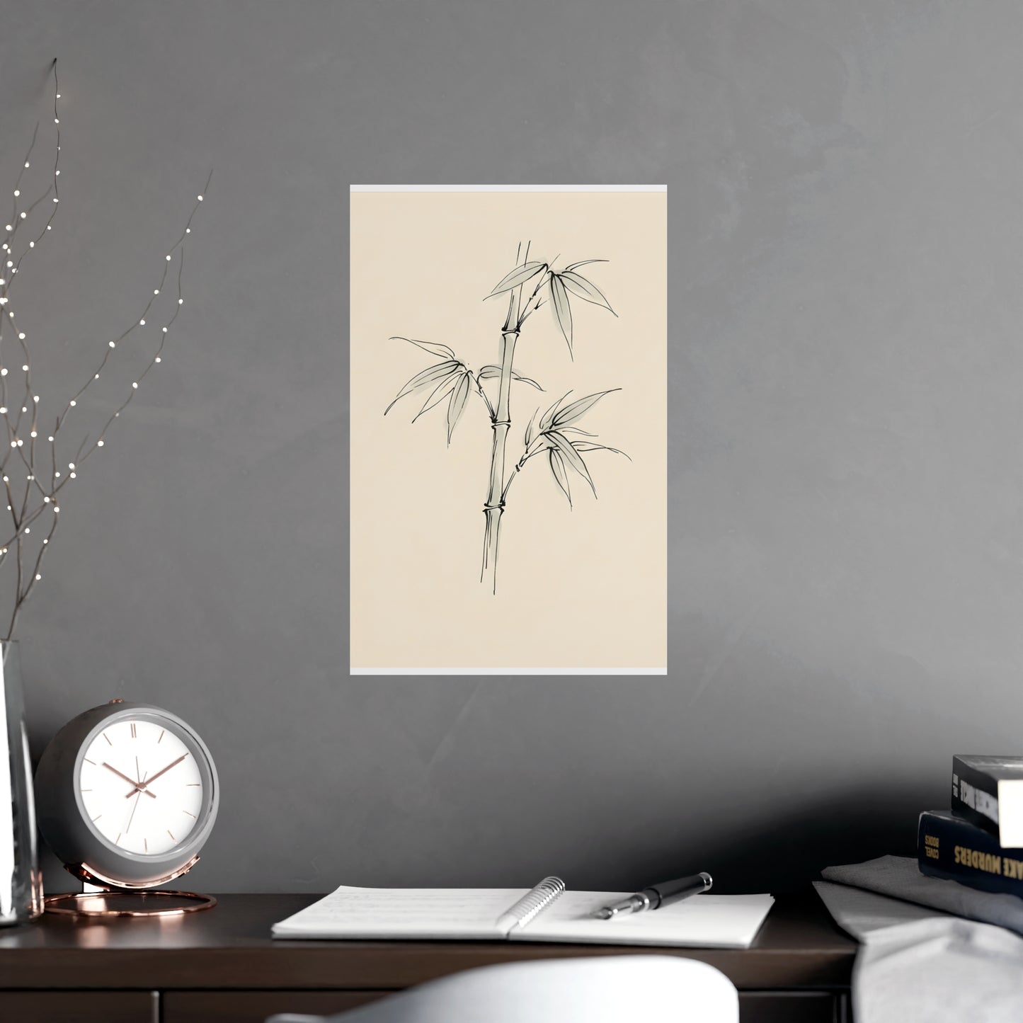 Bamboo | Botanical Line Drawing | Wall Art