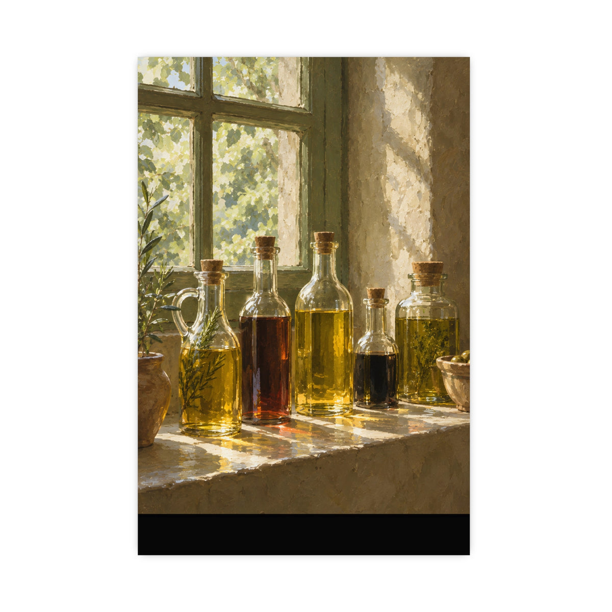 Oil and Vinegar on the Sill — oil and vinegar on the sill, 16x24 in print