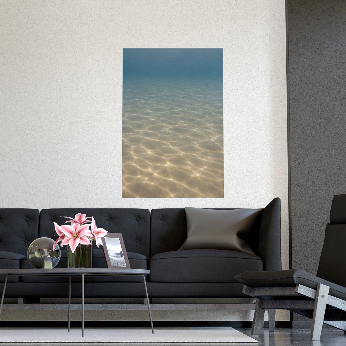Light on the Bottom — light on the bottom, shown framed on a wall