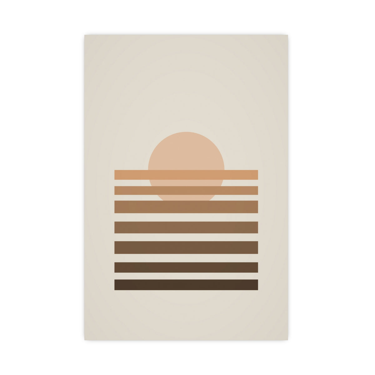 Warm Earth Sunset Boho Wall Art — sunset in a warm earth palette, 16x24 in print