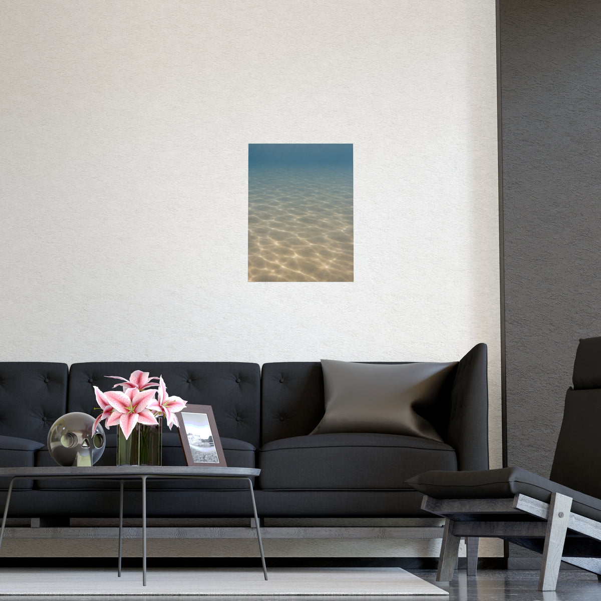 Light on the Bottom — light on the bottom, shown framed on a wall