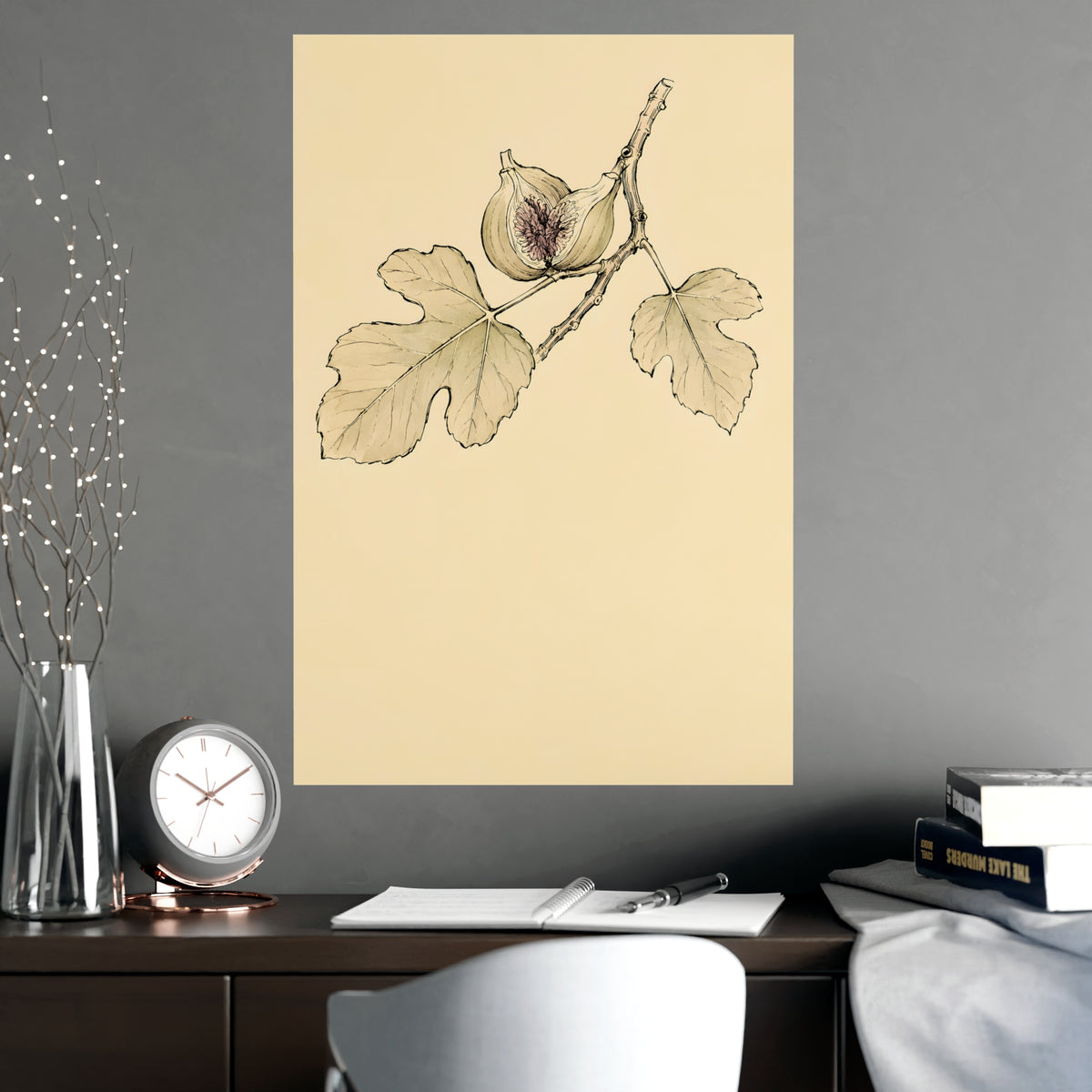 Fig, Split — fig, split, shown framed on a wall