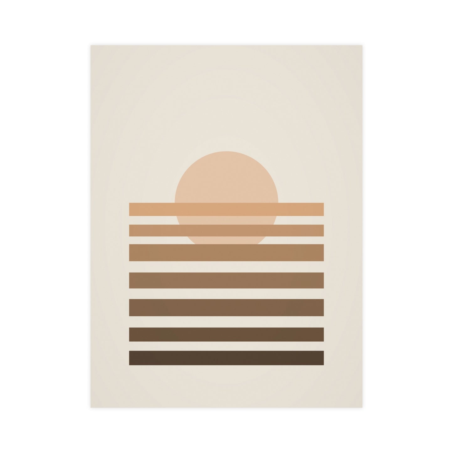 Warm Earth Sunset Boho Wall Art | Living Room Print
