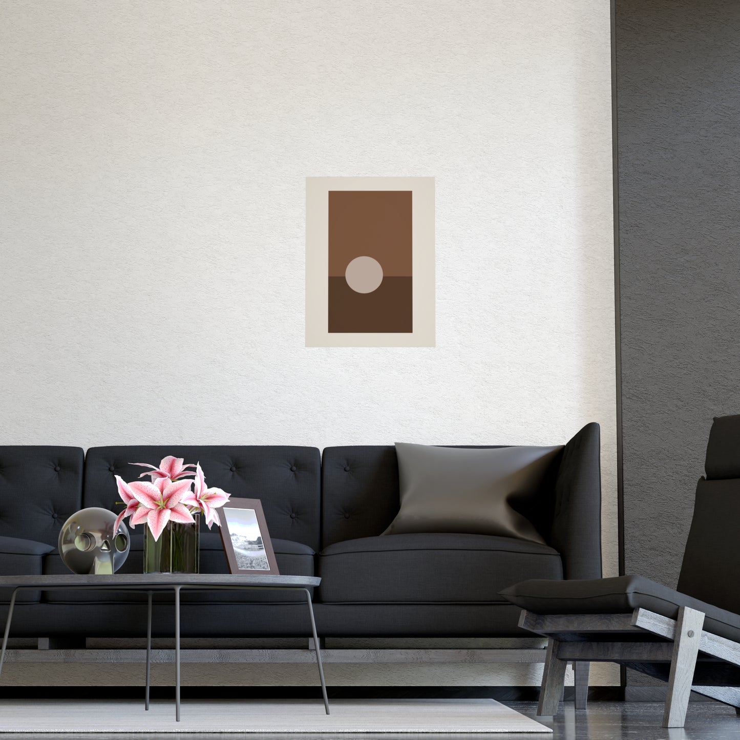 Sand Clay Sun Landscape Wall Art | Living Room Print