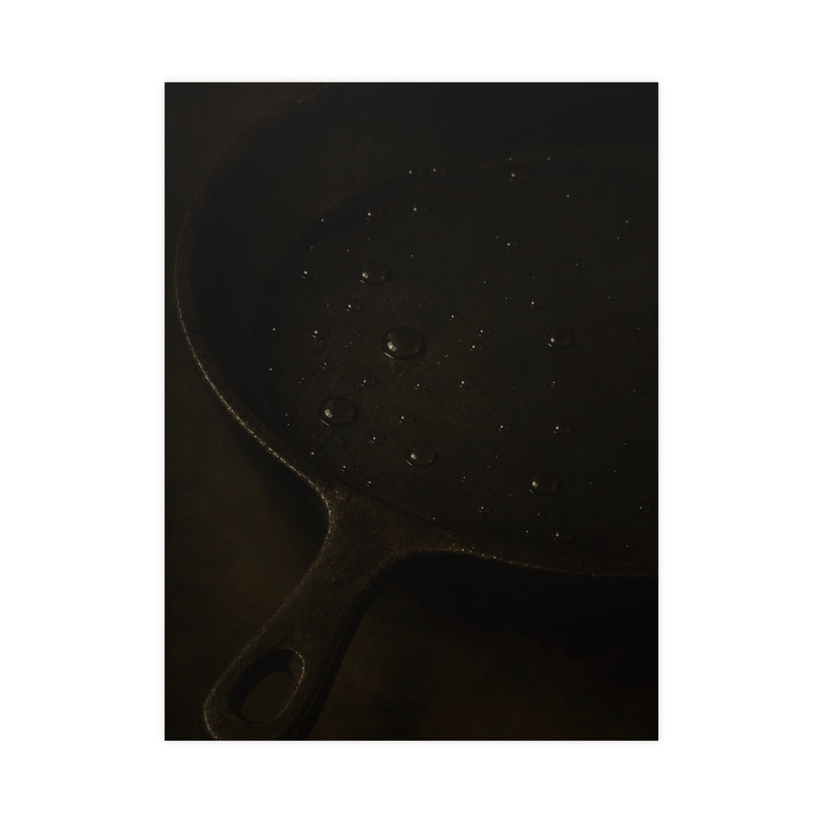 Beads on Iron — beads on iron, 18x24 in print