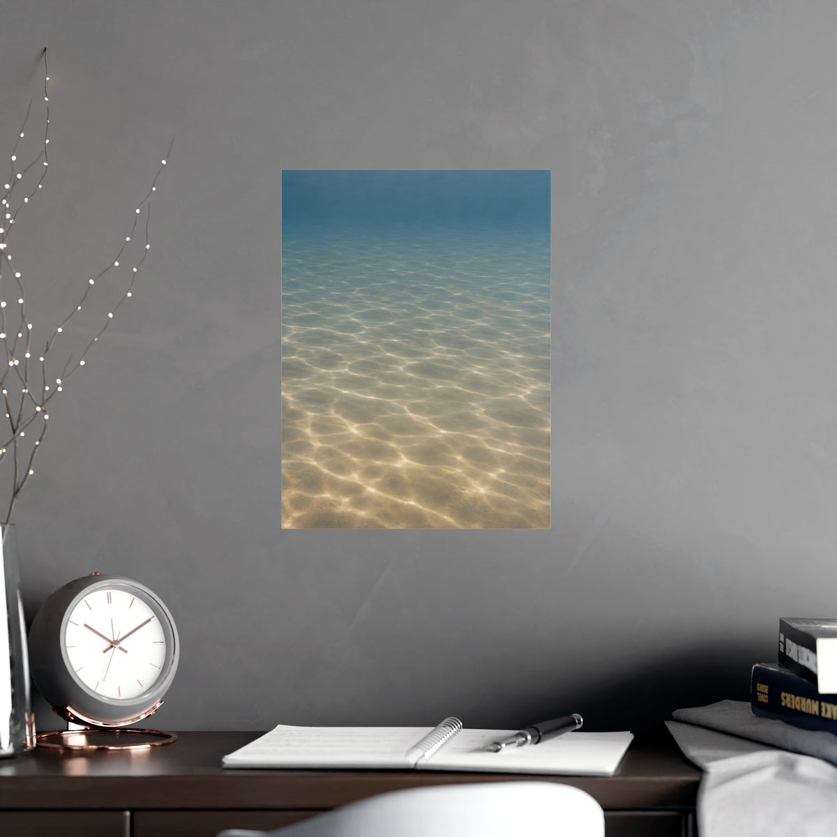 Light on the Bottom — light on the bottom, shown framed on a wall