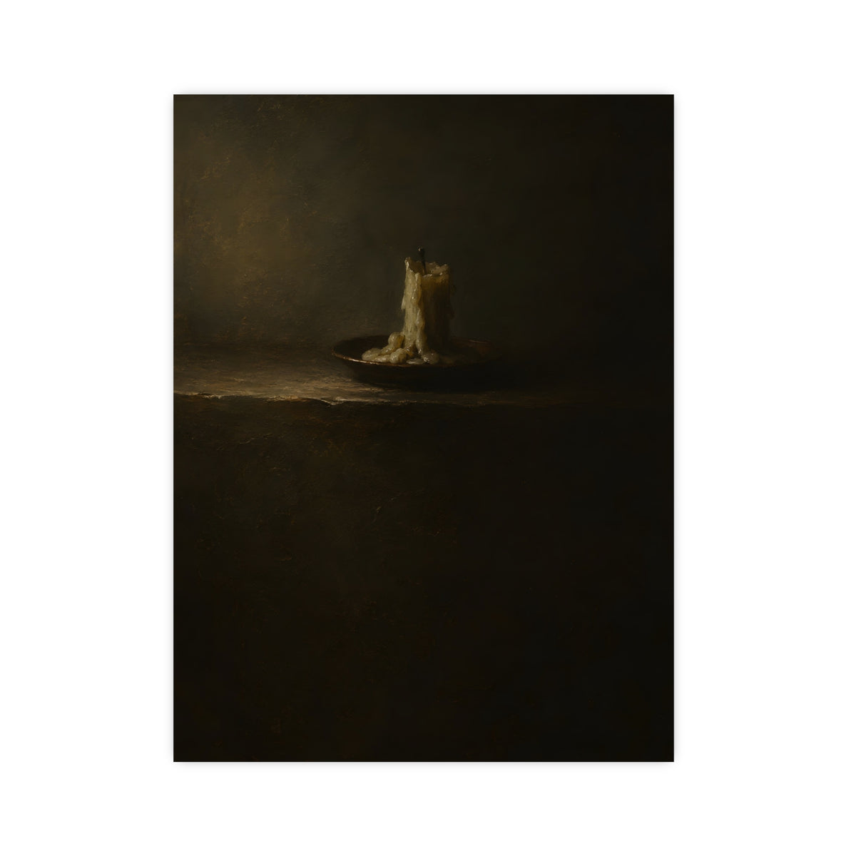 One Candle, Burnt Down — one candle, burnt down, 12x16 in print