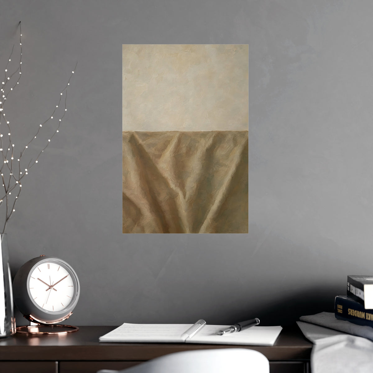 The Empty Half — the empty half, shown framed on a wall