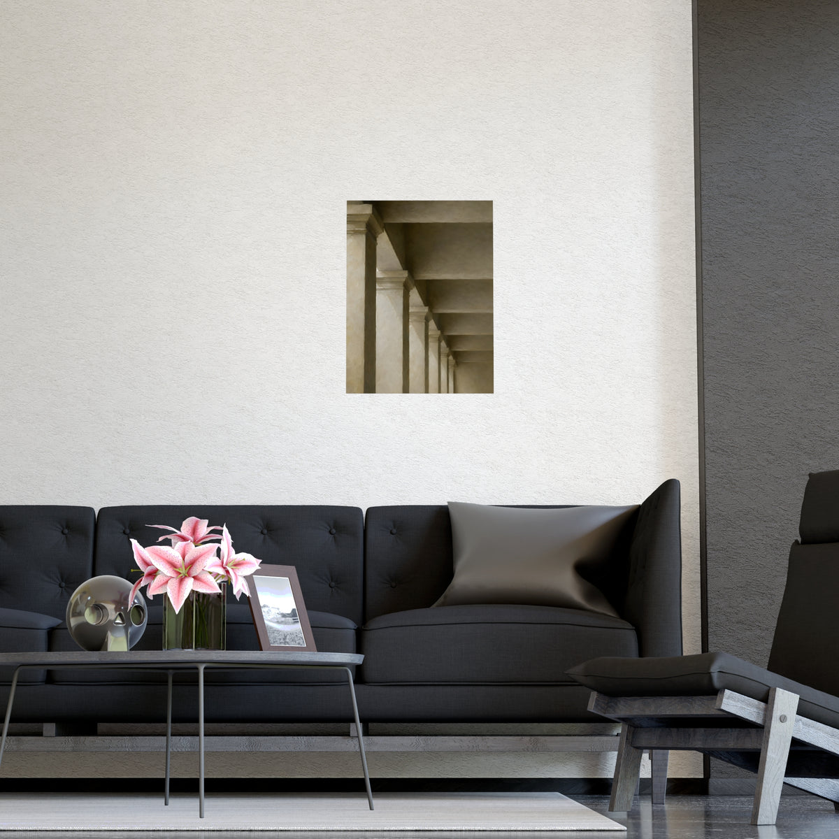 Colonnade — colonnade, shown framed on a wall