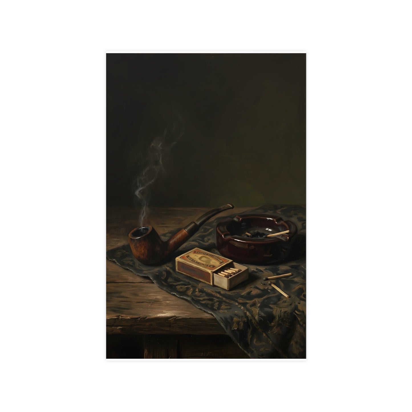 Pipe and Matches — pipe and matches, 11x17 in print