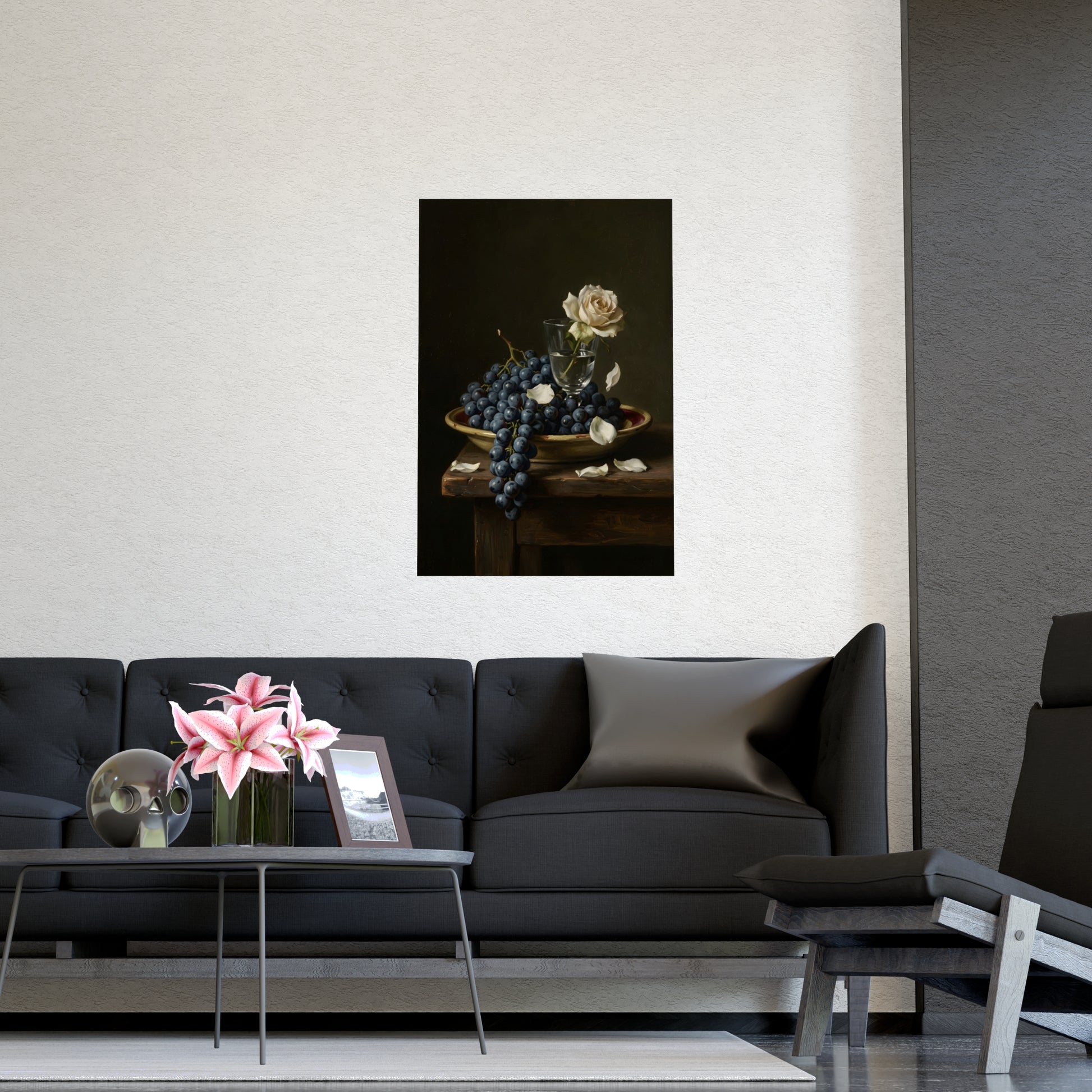 Stilllife 06 on a plain wall, shown at a larger size, 16x24 in print